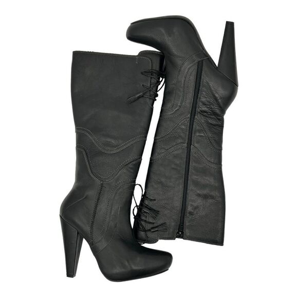 Botas Andrea Corte Vacuno color Black Forro Textil 23 1/2 6 1/2  36 1/2 35 1/2 - Picture 6 of 13